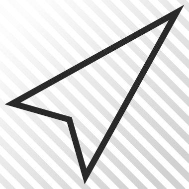 İşaretçiyi doğru yukarı vektör simgesi