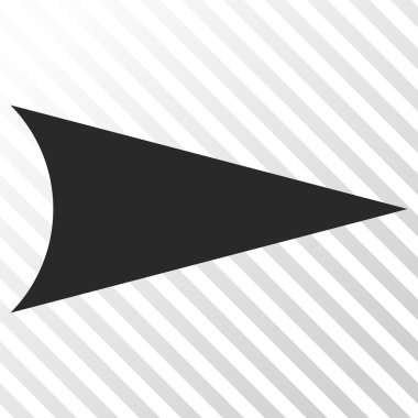 Ok ucu doğru vektör simgesi