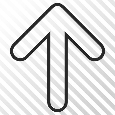 Vektör simge yukarı yönlü ok