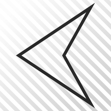 Ok ucu sol vektör simgesi