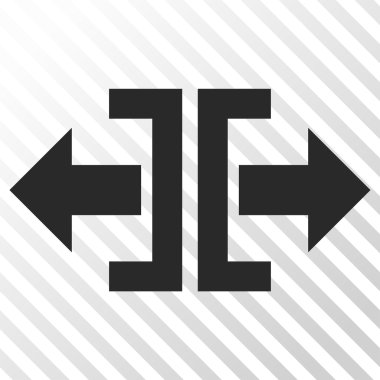 Yatay yöndeki vektör simge bölmek