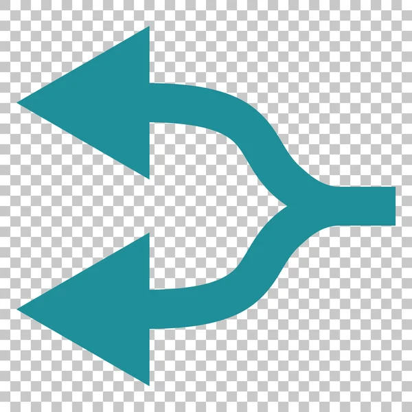 Split šipky vlevo vektorové ikony — Stockový vektor
