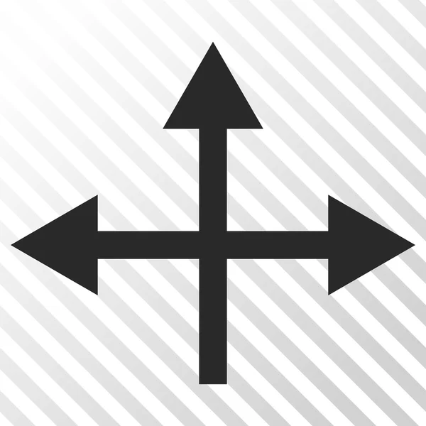 Kreuzung Richtungen Vektor-Symbol — Stockvektor