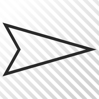 İşaretçi doğru vektör simgesi