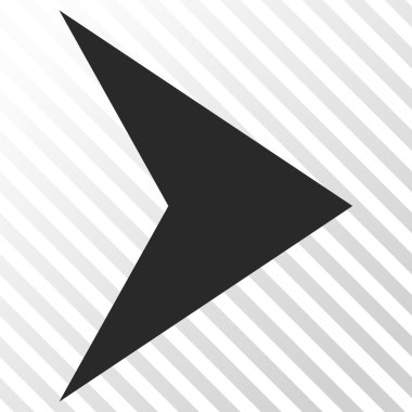 Ok ucu doğru vektör simgesi