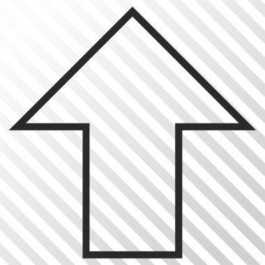 Yukarı Oklu Vektör Simgesi