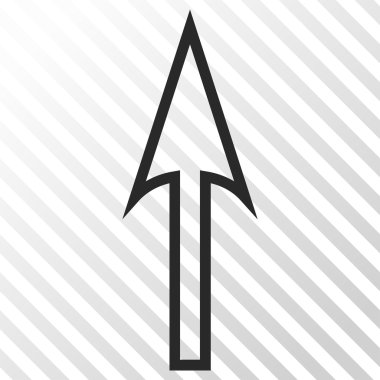 Vektör simge yukarı ok keskin