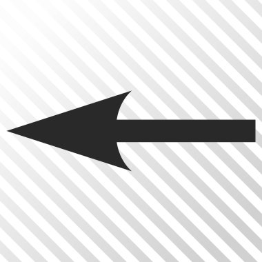 Keskin ok sol vektör simgesi