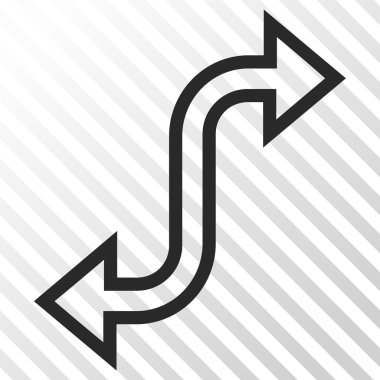 Eğri Exchange ok vektör simgesi