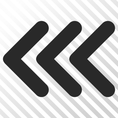 Üçlü ok ucu sol vektör simgesi