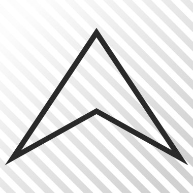 Vektör simge yukarı ok ucu