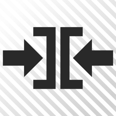 Basın yatay yöndeki vektör simgesi