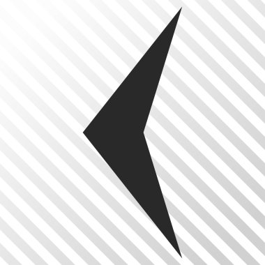 Ok ucu sol vektör simgesi