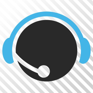 Çağrı merkezi operatör vektör simgesi