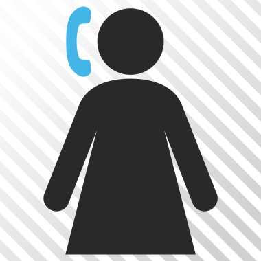 Arama kadın vektör simgesi