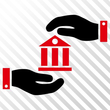 Banka hizmet vektör simgesi