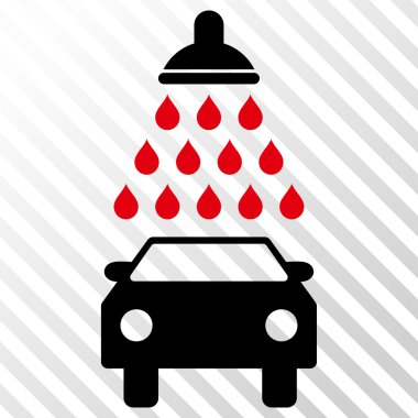 Araba duş vektör simgesi
