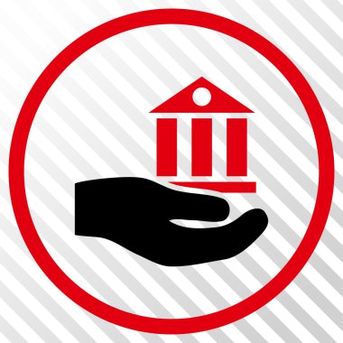 Banka hizmet vektör simgesi