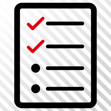 Denetim listesi sayfa vektör simgesi