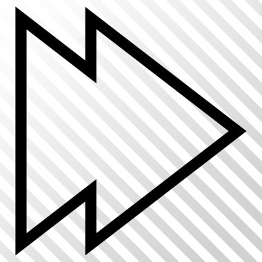 Yöne doğru vektör simgesi