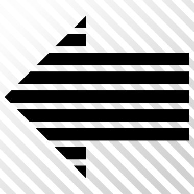 Şerit ok sol vektör simgesi