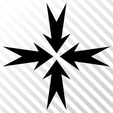 Sıkıştırma OK vektör simgesi