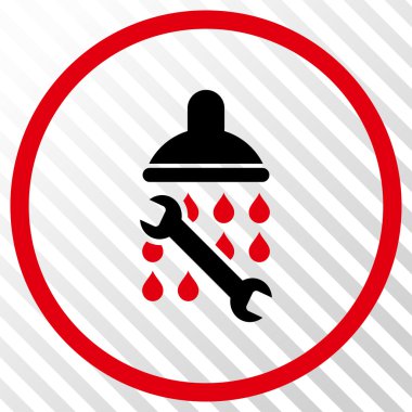 Duş sıhhi tesisat vektör simgesi