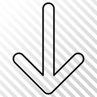 ok aşağı vektör simgesi