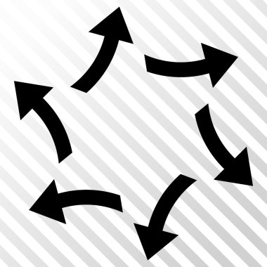 Santrifüj okları vektör simgesi