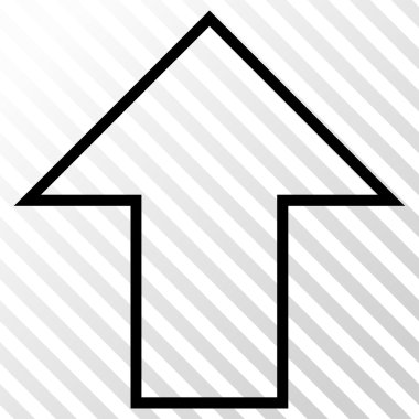 Yukarı Oklu Vektör Simgesi