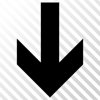 ok aşağı vektör simgesi