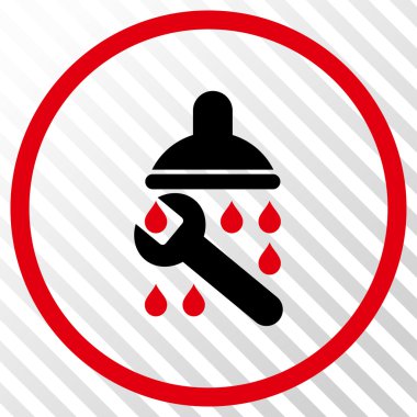 Duş sıhhi tesisat vektör simgesi