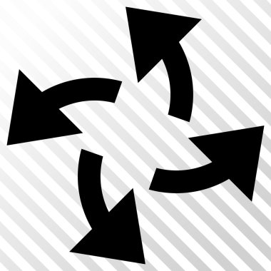 Santrifüj okları vektör simgesi