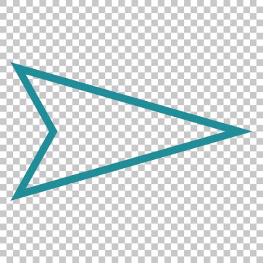 İşaretçi doğru vektör simgesi