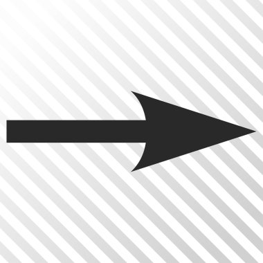 Keskin ok doğru vektör simgesi