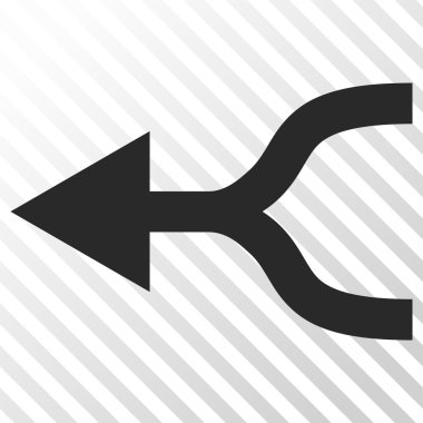 Ok sol vektör simgesi birleştirmek