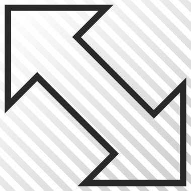 Exchange çapraz vektör simgesi