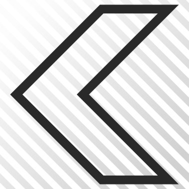 Ok ucu sol vektör simgesi