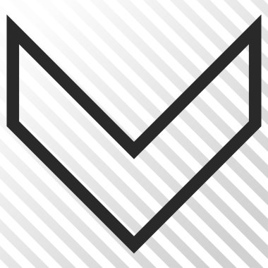 Vektör simgesi aşağı ok ucu