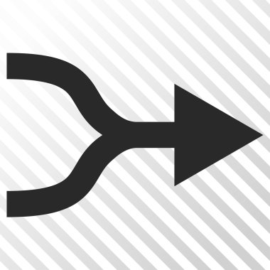 Ok sağ vektör simgesi birleştirmek