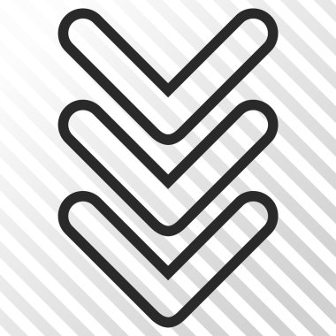 Vektör simgesi aşağı Çift Kişilik işaretçi