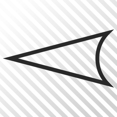 Ok ucu sol vektör simgesi