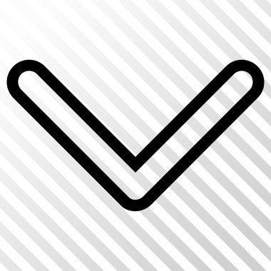 Vektör simgesi aşağı ok ucu