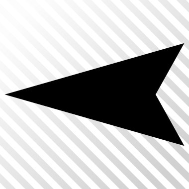 Ok ucu sol vektör simgesi