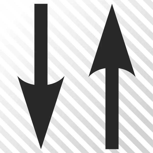 Verticale Exchange pijlen Vector Icon — Stockvector