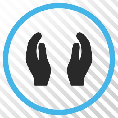 Bakım el vektör simgesi