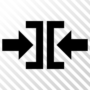 Basın yatay yöndeki vektör simgesi