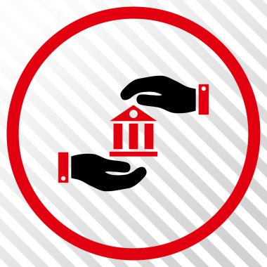 Banka hizmet vektör simgesi