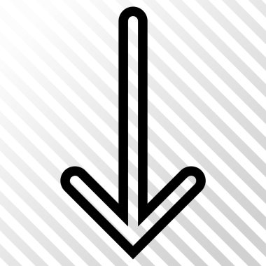 ok aşağı vektör simgesi