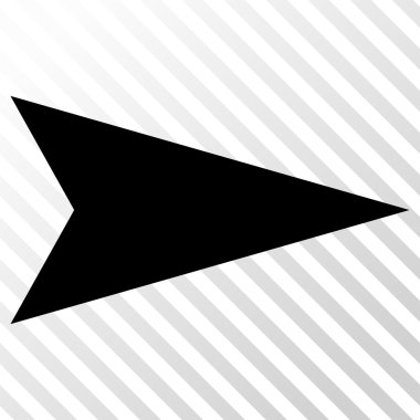 Ok ucu doğru vektör simgesi